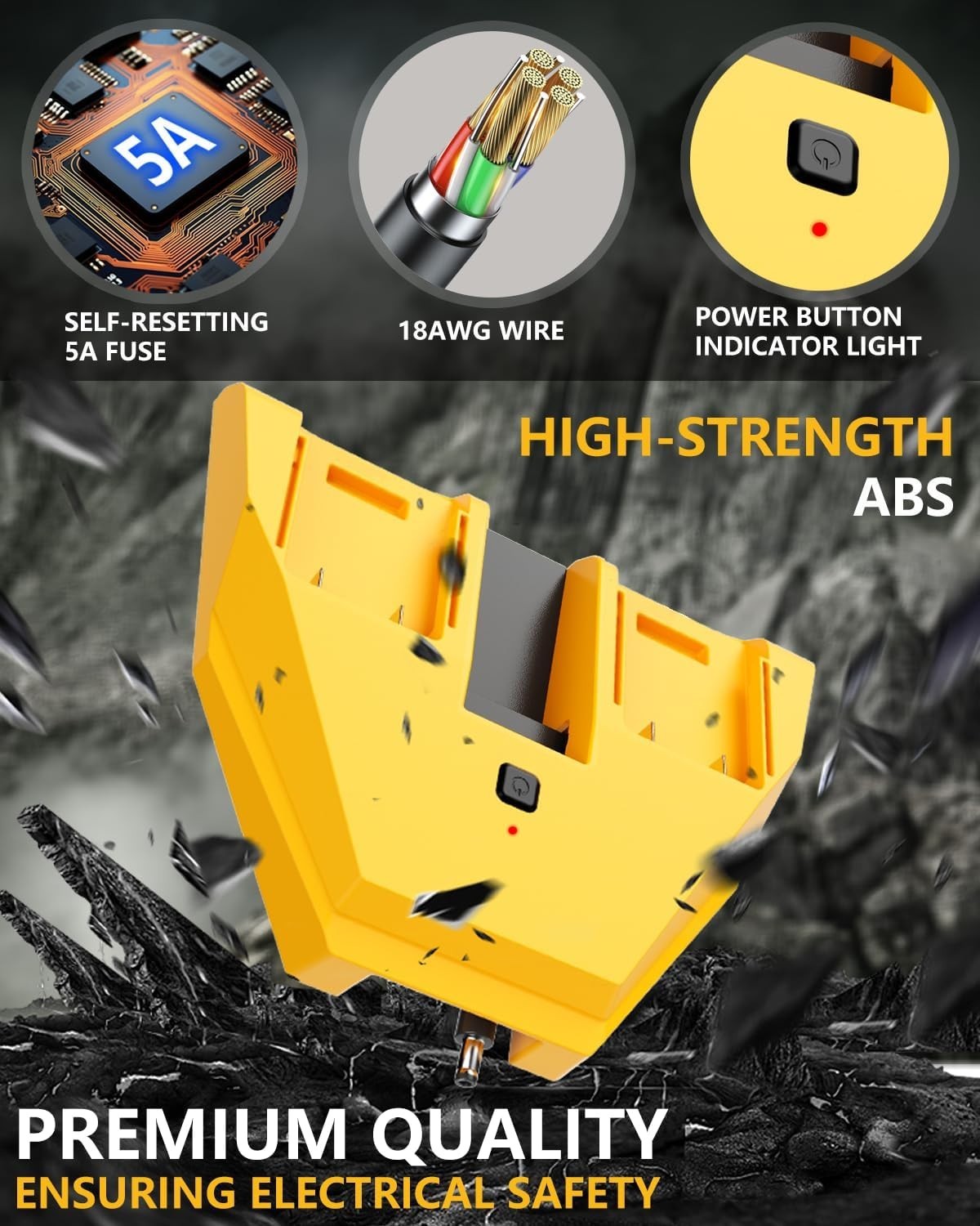 Plug & Play Starlink Mini Adapter – Extend Runtime with DeWalt Battery Power