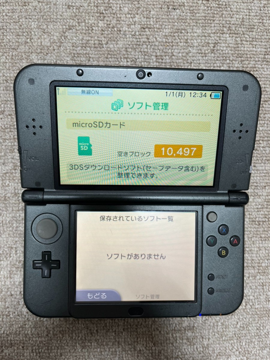 New 3DS LL XL Metalic black Japan Nintendo Console region Japanese B36