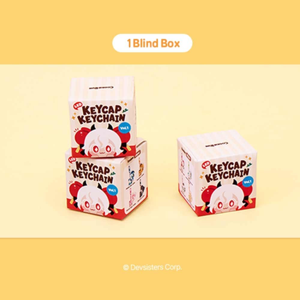 Cookie Run Kingdom Random LED Keycap Keyring CookieRun Keychain Shadow Milk