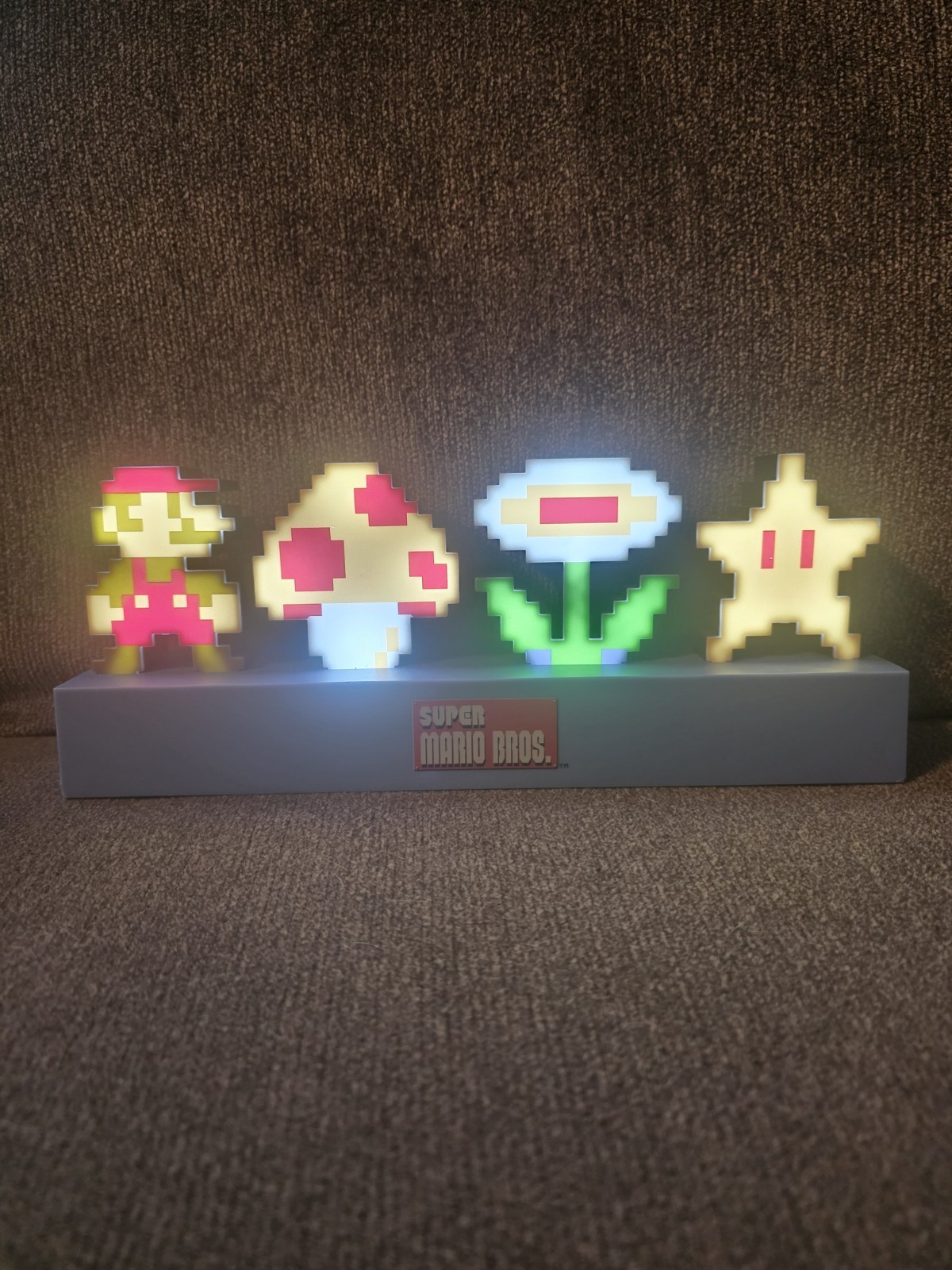 Super Mario Light Up Sign Sound Activated Lights Battery Or USB Operated