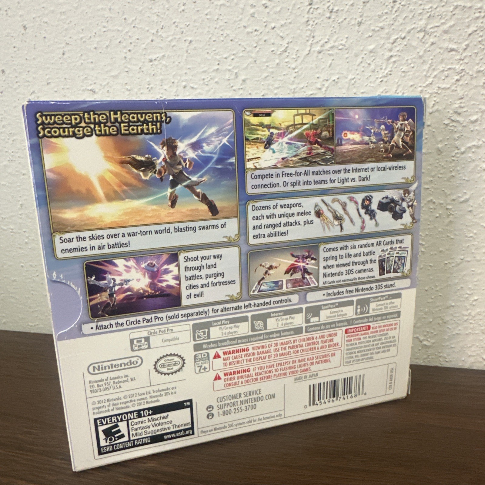 NEW Kid Icarus: Uprising (Nintendo 3DS, 2012) SEALED BIG BOX w/ Card & Stand