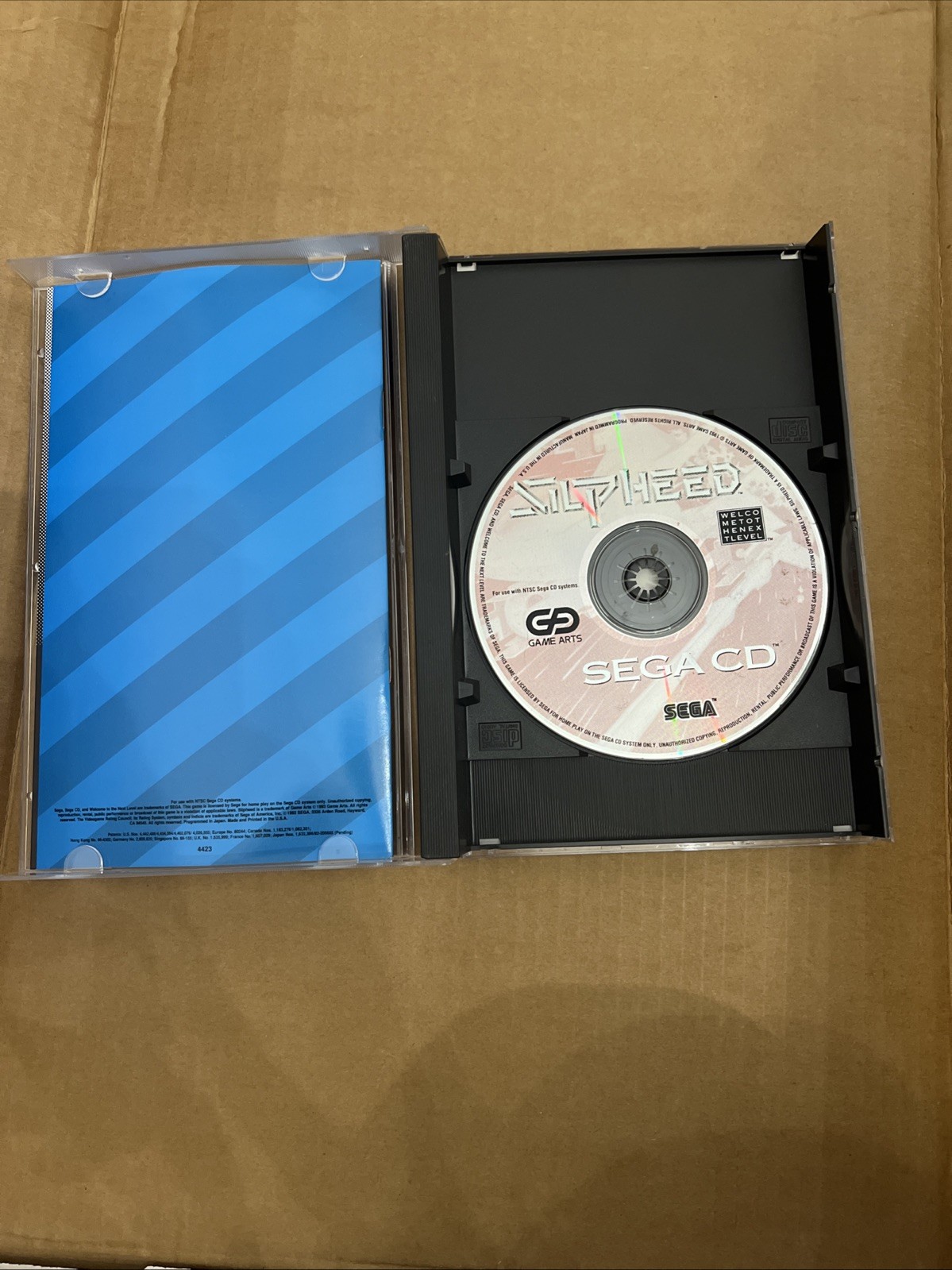 Sega CD Game Slipheed Complete In Box with Manual Tested Working