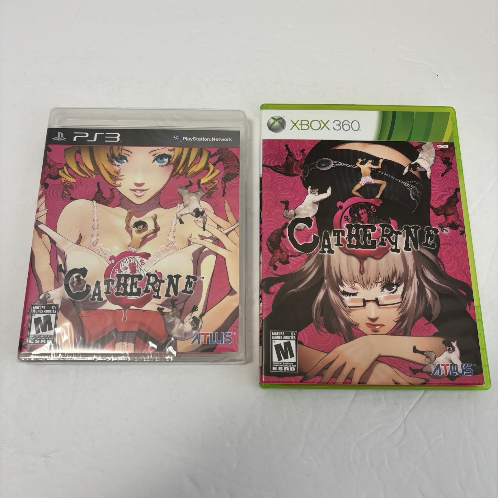Lot of 2 Catherine PS3 Playstation 3 and Xbox 360 Complete Atlus