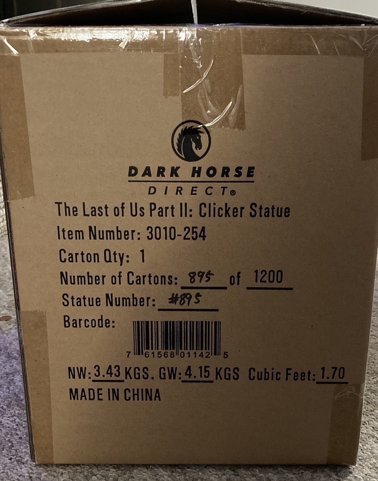 The Last of Us Part II: Clicker Statue Dark Horse 895/1200