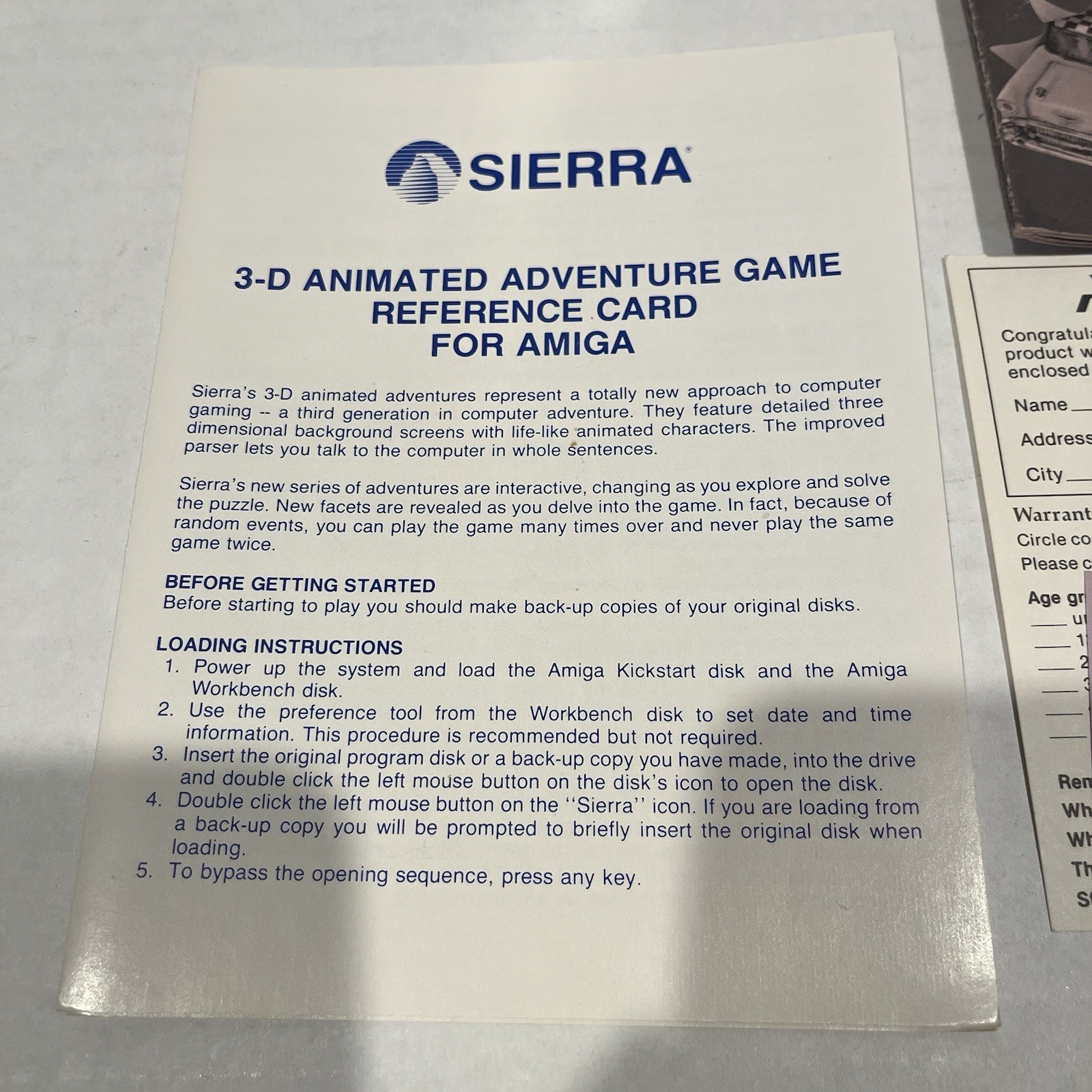 Amiga Leisure Suit Larry In Land Of The Lounge Lizards Vintage 80s Sierra Game