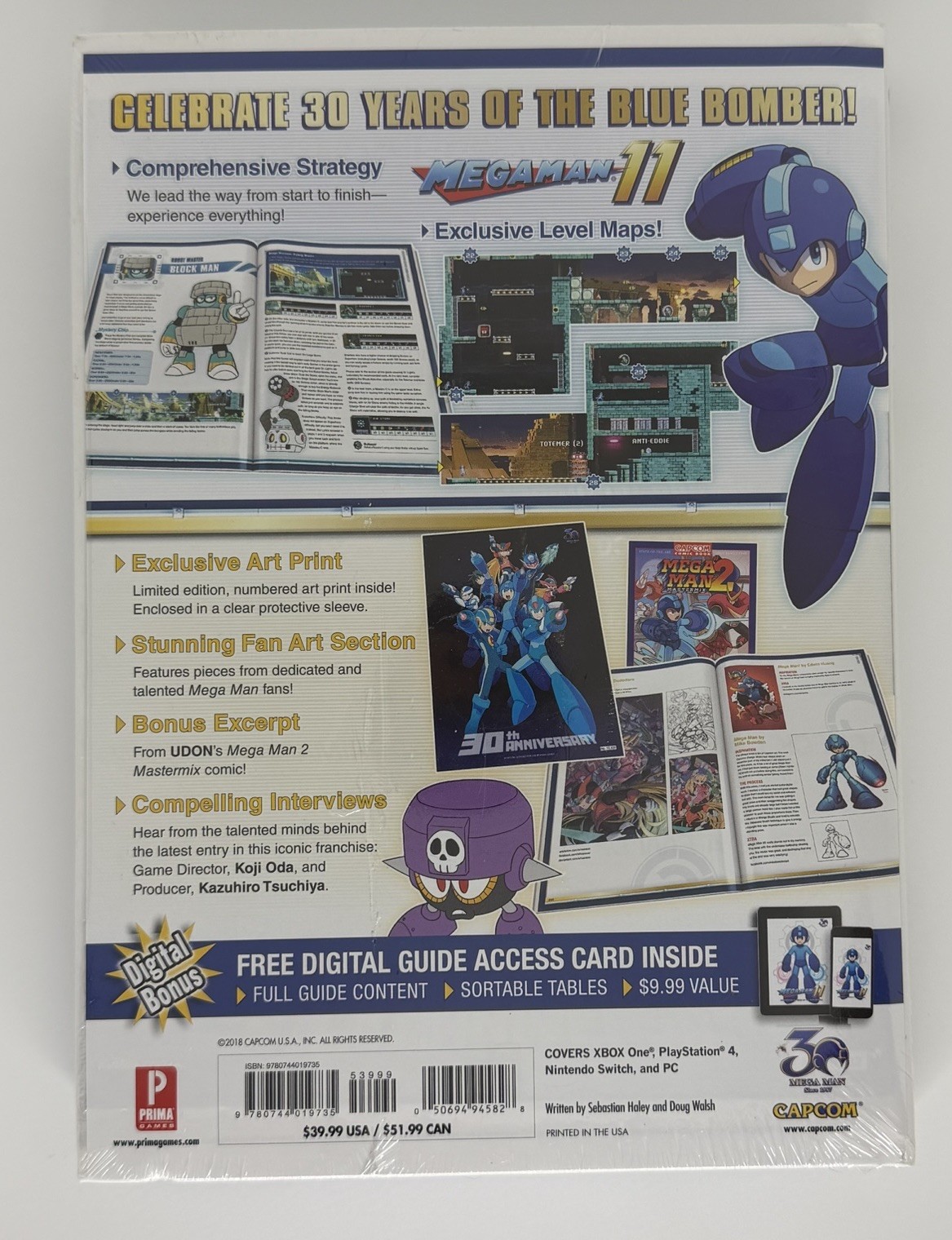 NEW Megaman 11 Celebrating 30 Years Of The Blue Bomber Collector’s Edition Guide