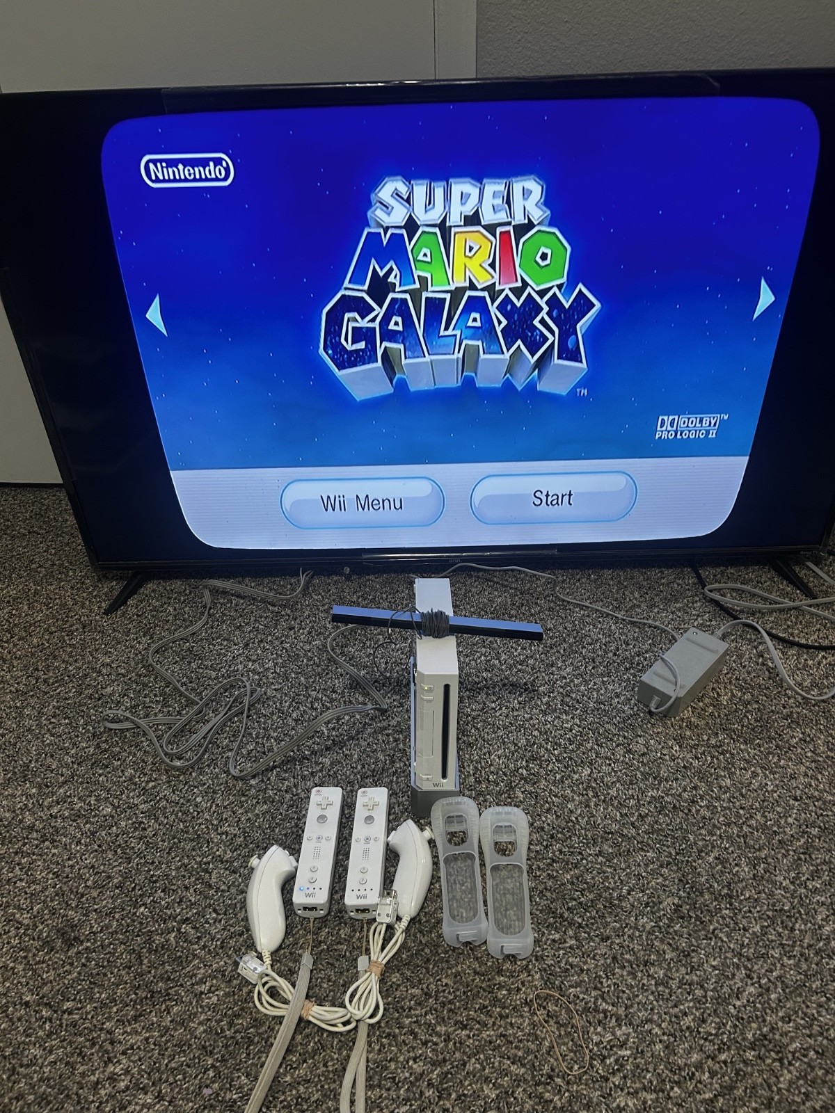 OEM Nintendo Wii System Bundle Console White TESTED Complete