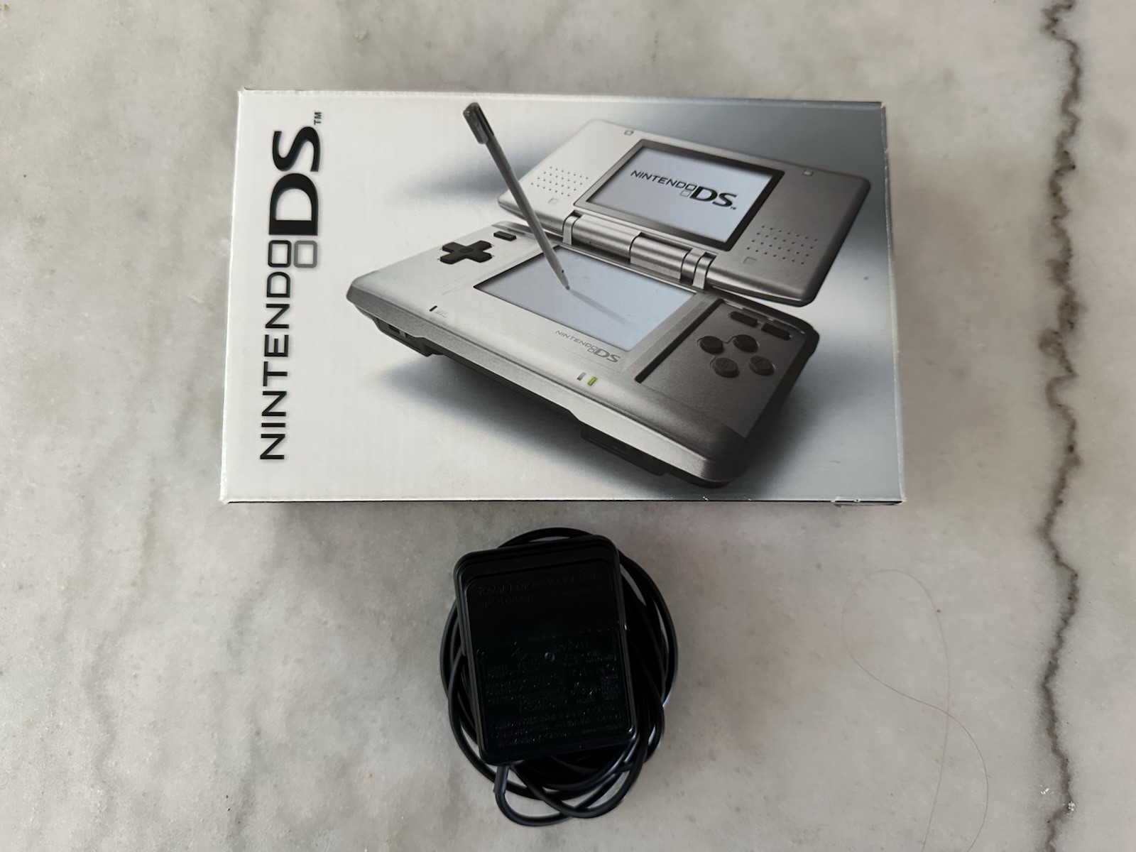 Nintendo DS Box Only Titanium No Console With AC Adapter