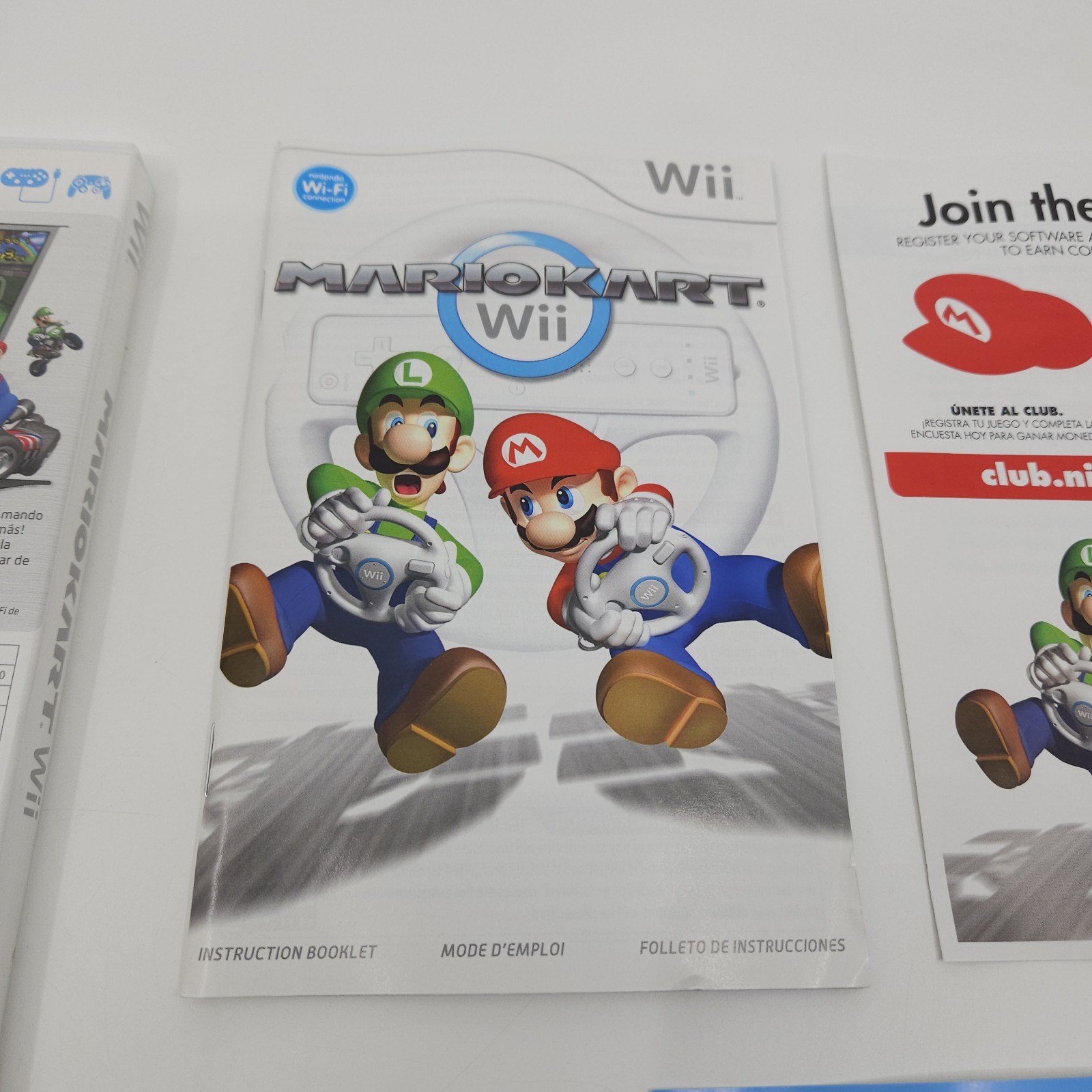 Mario Kart Wii (Nintendo Wii, 2008) Game Complete + Manual + Inserts – Excellent