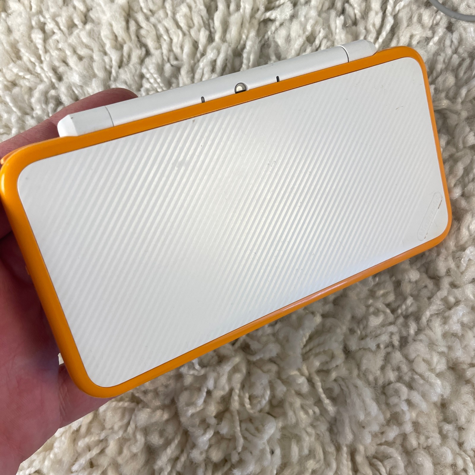 Nintendo 2DS XL Orange And White Handheld Console System JAN-001 Tested