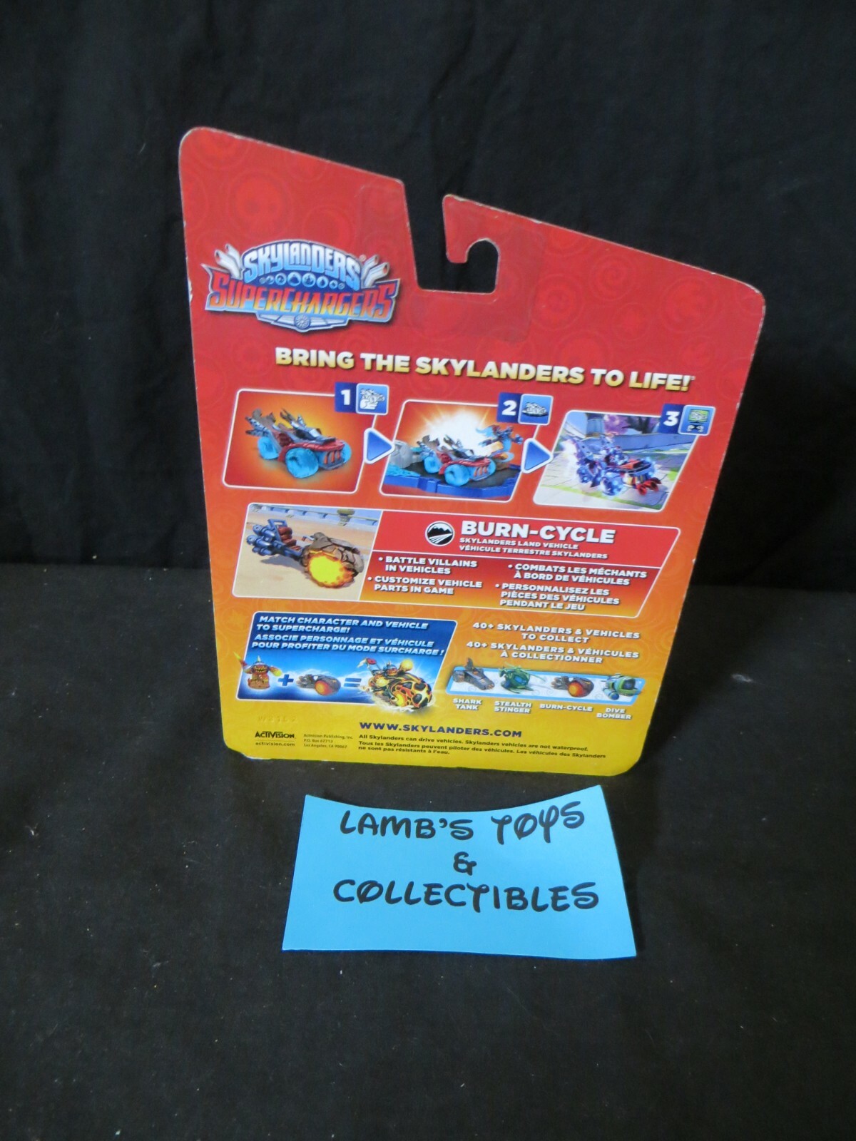 Skylanders Superchargers Burn-cycle vehicle Fire Element activision toy car