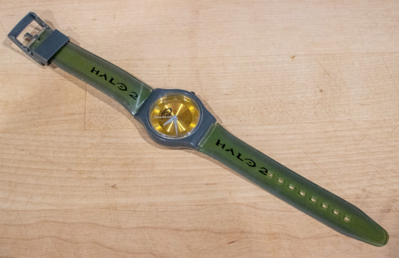 Works! Halo 2 2004 Limited Collectors Watch Edition Microsoft Circuit City Rare