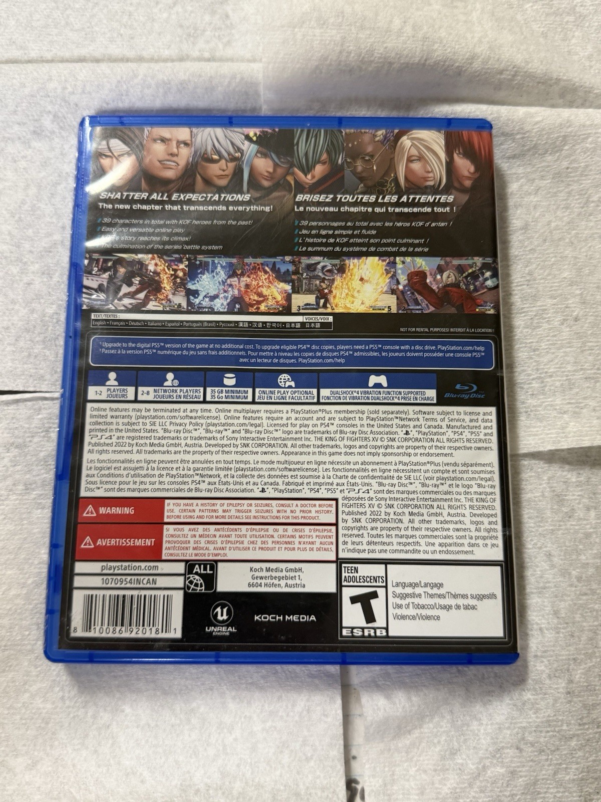 The King of Fighters XV – Sony PlayStation 4 Good Condition