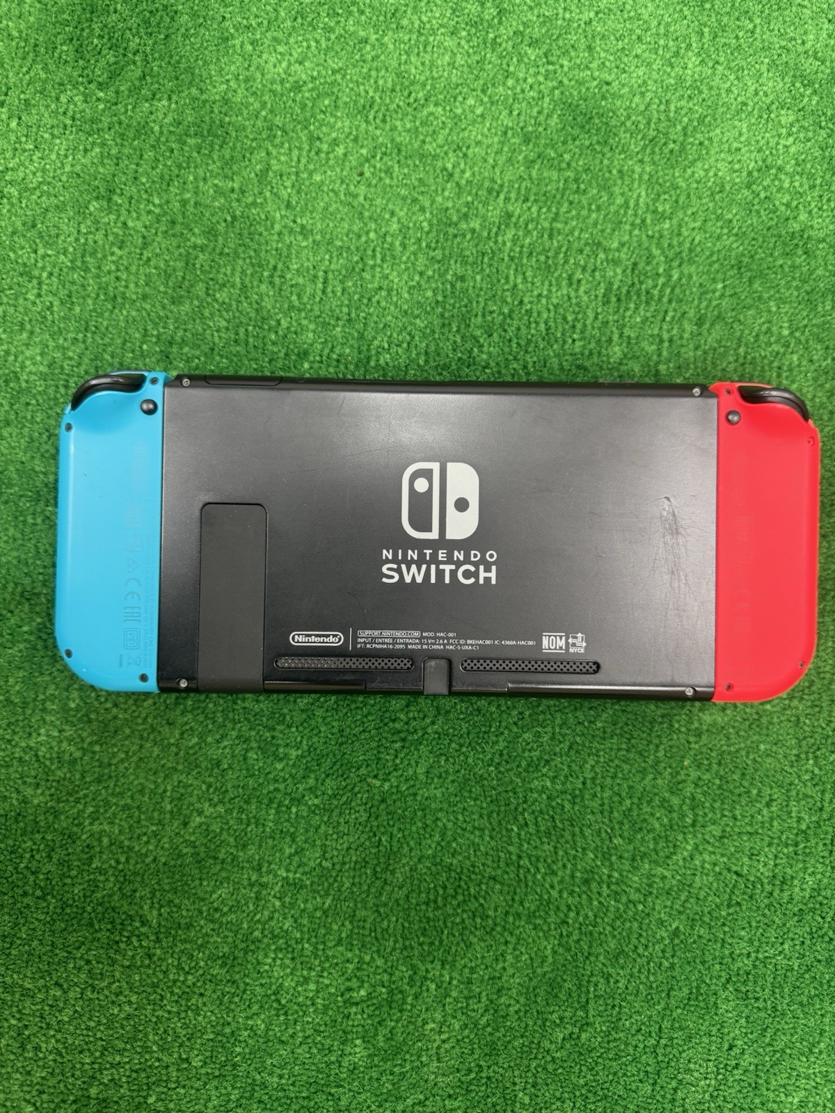 Nintendo Switch HAC-001 Console Neon Red/Blue Joy-Con Dock AC Adapter 32GB