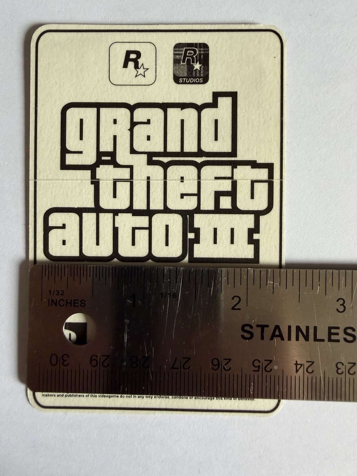 Original PROMO Grand Theft Auto Pogo Monkey Sticker Decal Rockstar Games GTA