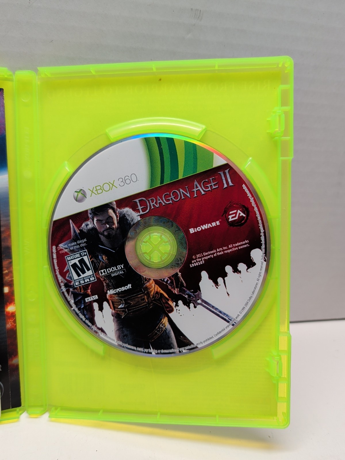 Dragon Age II 2 (Microsoft Xbox 360, 2011) Complete w/ Manual Tested Works