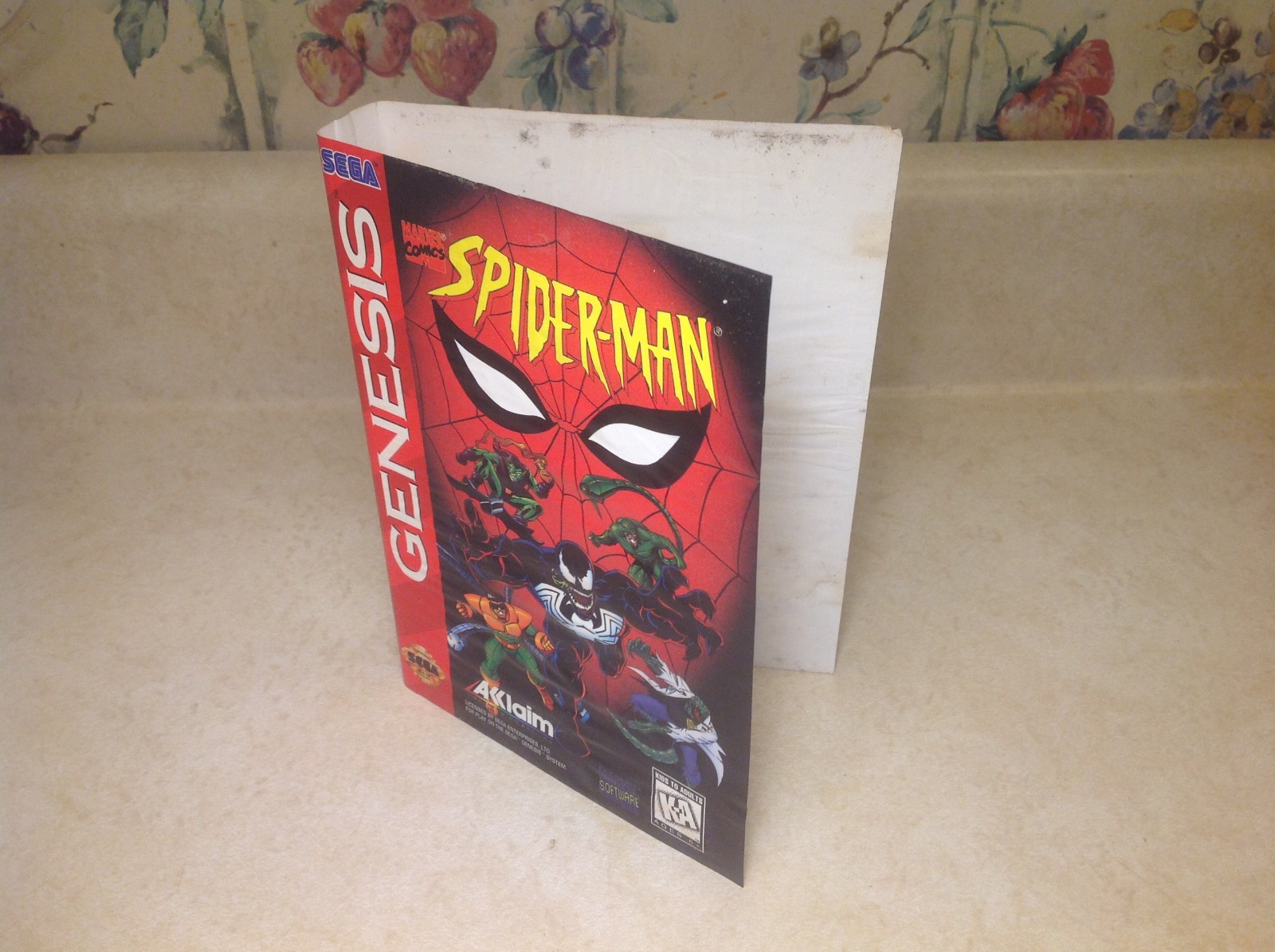Spider-Man Sega Genesis 1994 CIB with Manual Untested EXC. / NM Cartridge
