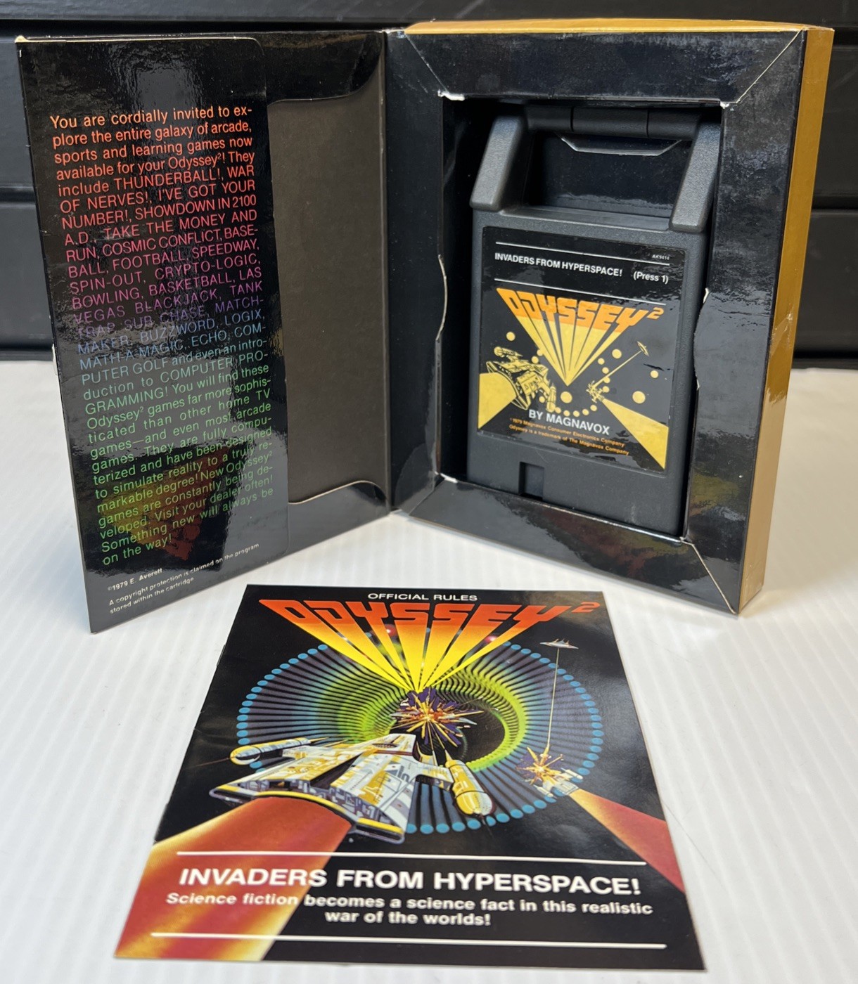 “Invaders From Hyperspace!” For Magnavox Odyssey 2 Complete In Box