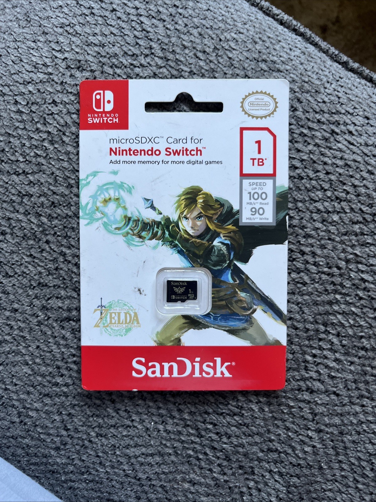 SanDisk 1TB microSDXC Memory Card for Nintendo Switch Zelda Edition -Brand New