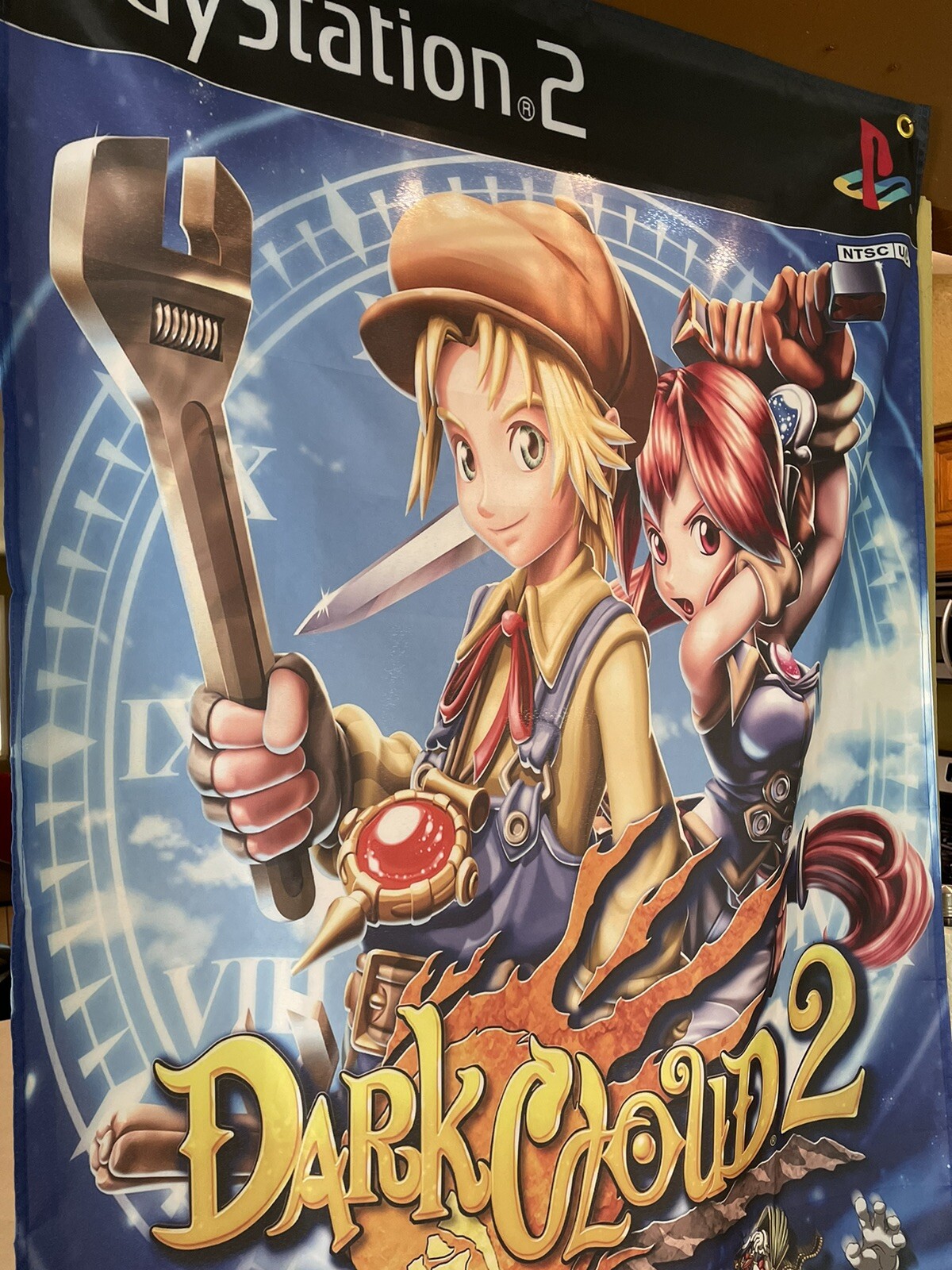 PS2 Dark Cloud 2 5′ Flag Banner Poster / Sony PlayStation 2 JRPG RPG
