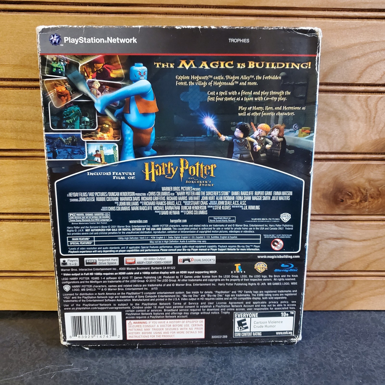 PS3 Lego Harry Potter Years 1-4 Game CIB W/Manual Tested NM Disc Blu-ray Bundle