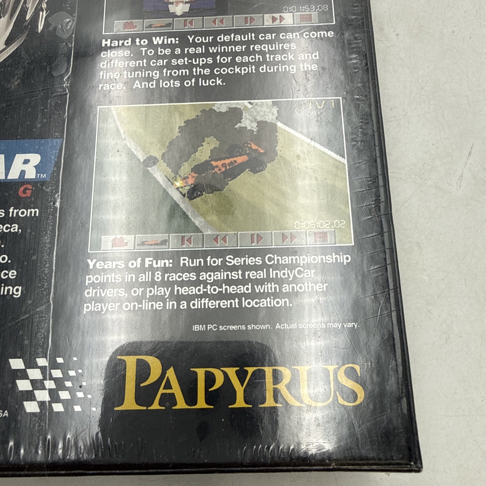 Indy Car Racing PC Game, Papyrus 1993 3.5″ Floppy Disk Big Box BRAND NEW SEALED