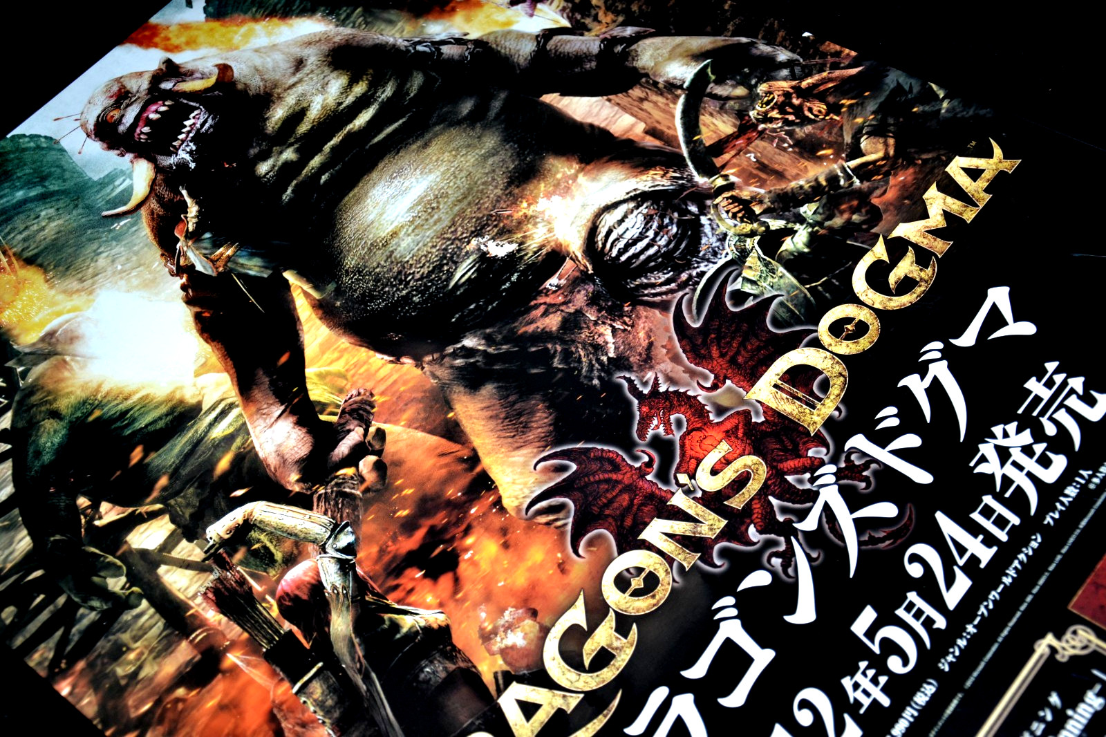 Dragon’s Dogma – Promotional B2 Poster – Capcom PS3 – Xbox 360 Japan 2012