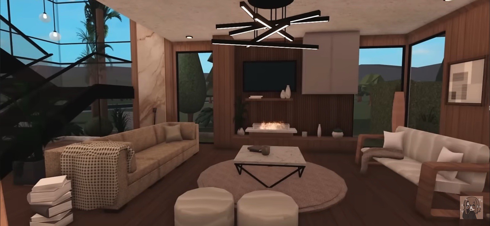 TROPICAL MODERN HOUSE BLOXBURG.CHECK DESCRIP.FAST BUILDER FOR CHEAP PRICE