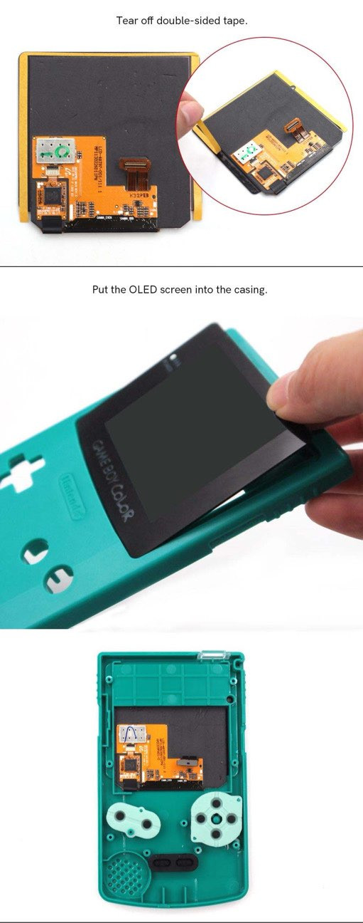 Game Boy Color OLED Backlight Kit with Touch Screen OSD – Hispeedido