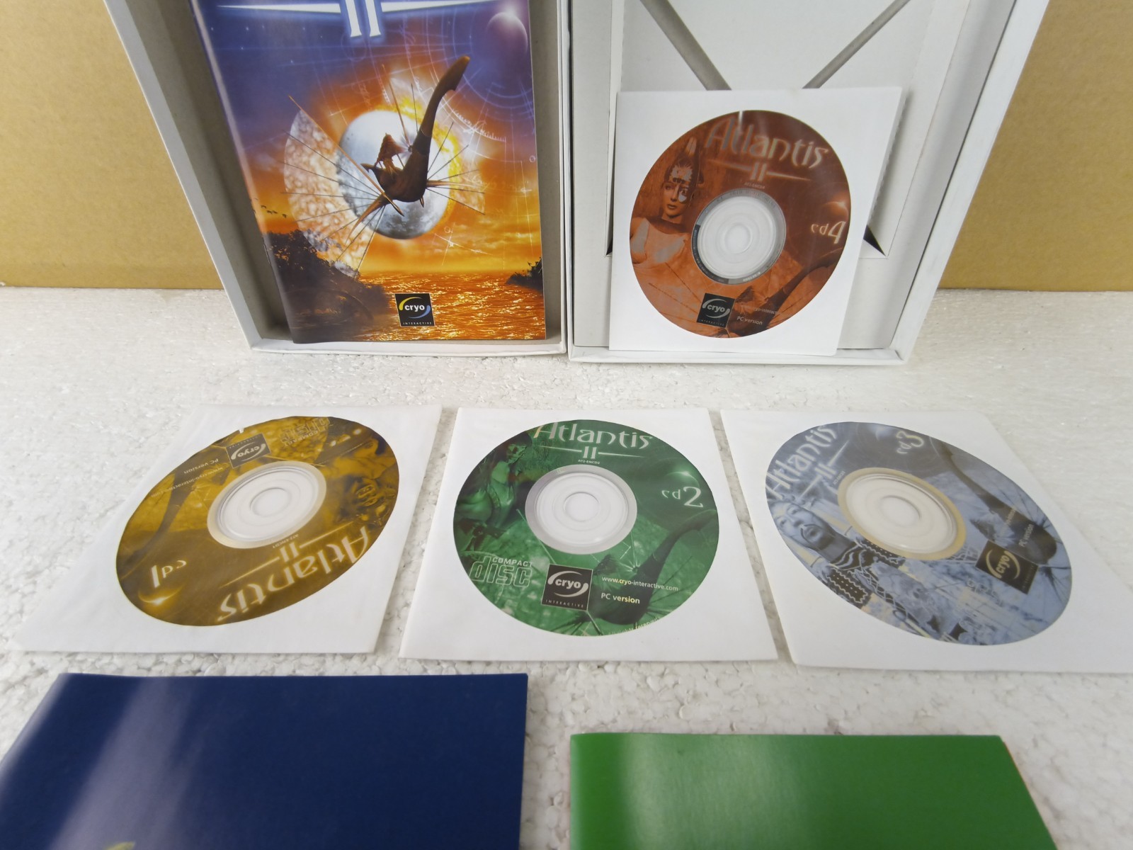 Atlantis II PC Big Box Complete Cryo Interactive 1999 Adventure Game 4 CD-ROM