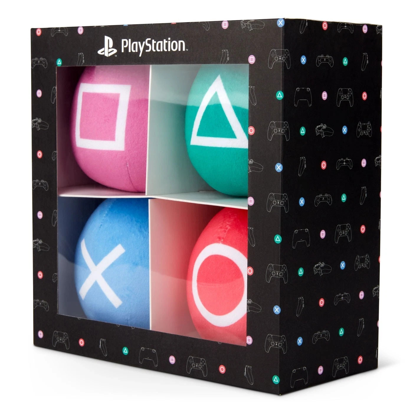 Sony PlayStation 1 2 3 4 5 Controller Buttons Shapes Plush Set of 4 Official
