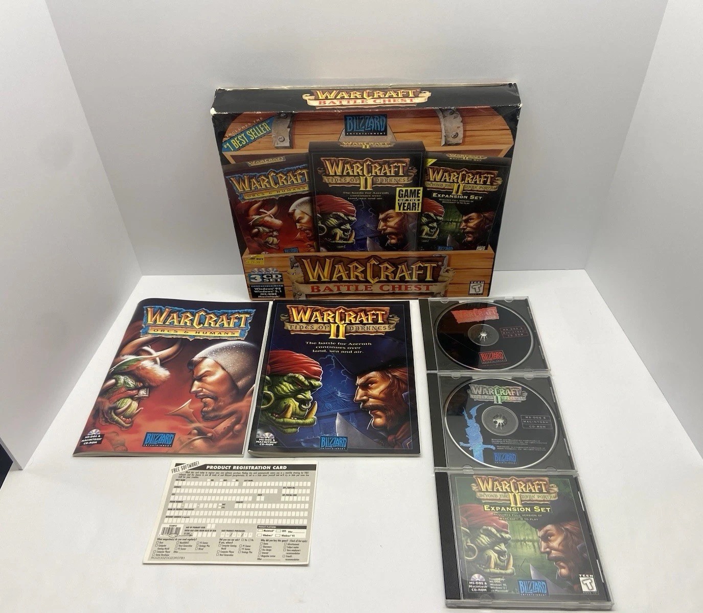 Blizzard Computer Game Warcraft Battle Chest 1996 Windows & Mac