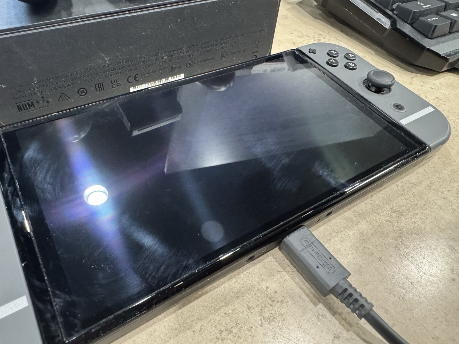 Nintendo Switch OLED Model HEG-001 Handheld Console – 64GB – BLACK