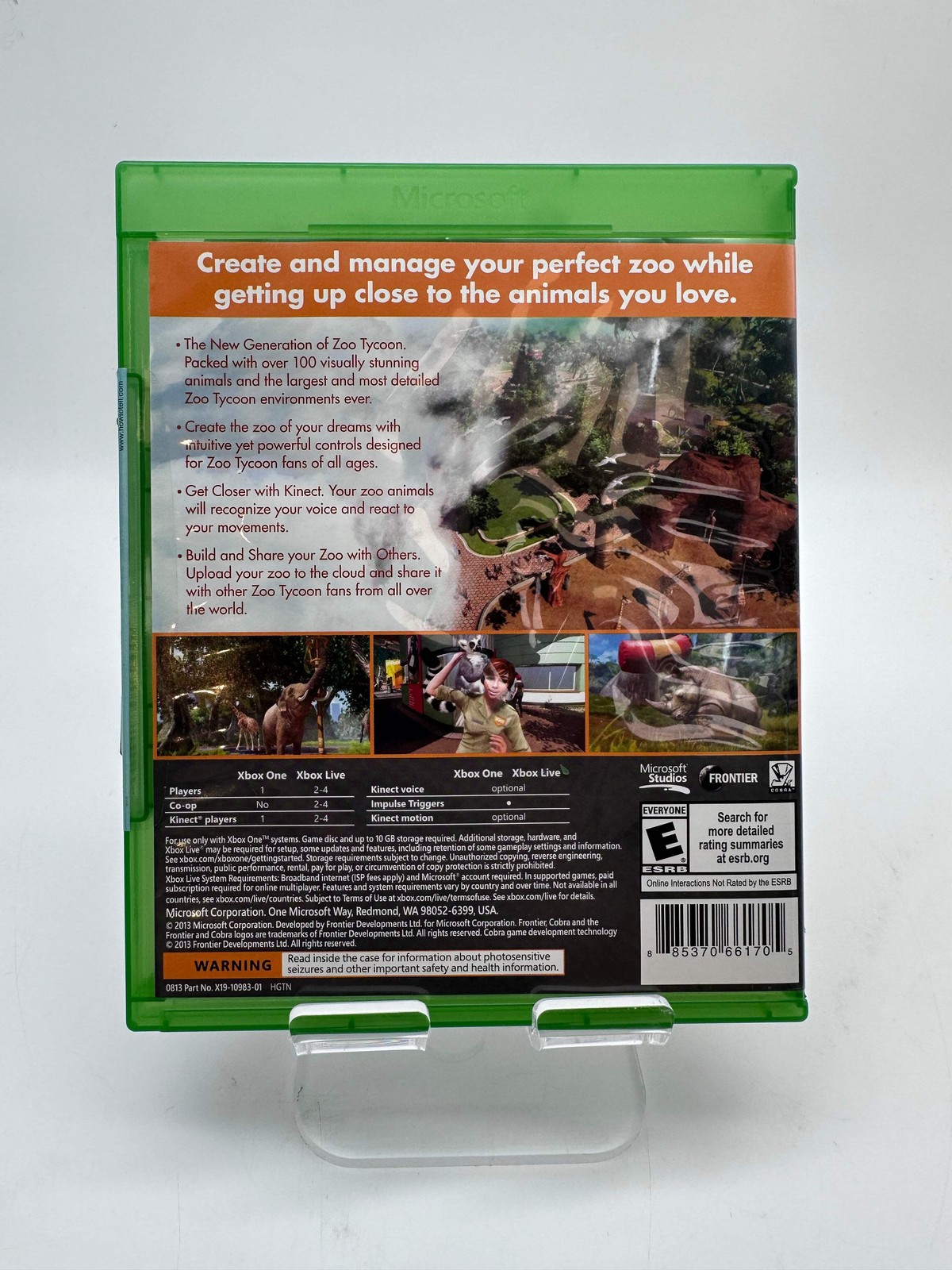 Zoo Tycoon Xbox One w/ Case