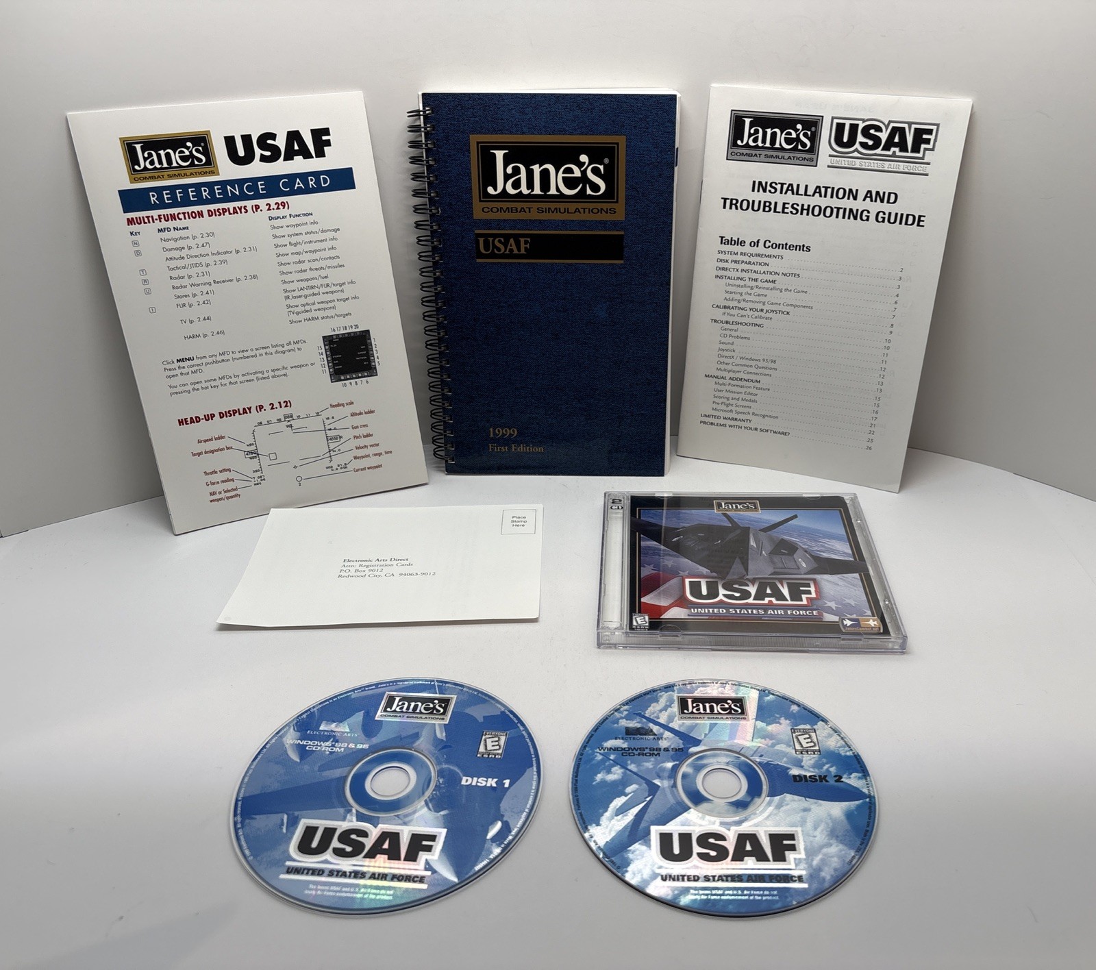 Jane’s USAF United States Air Force (1999) Big Box Combat Simulator PC CD-ROM