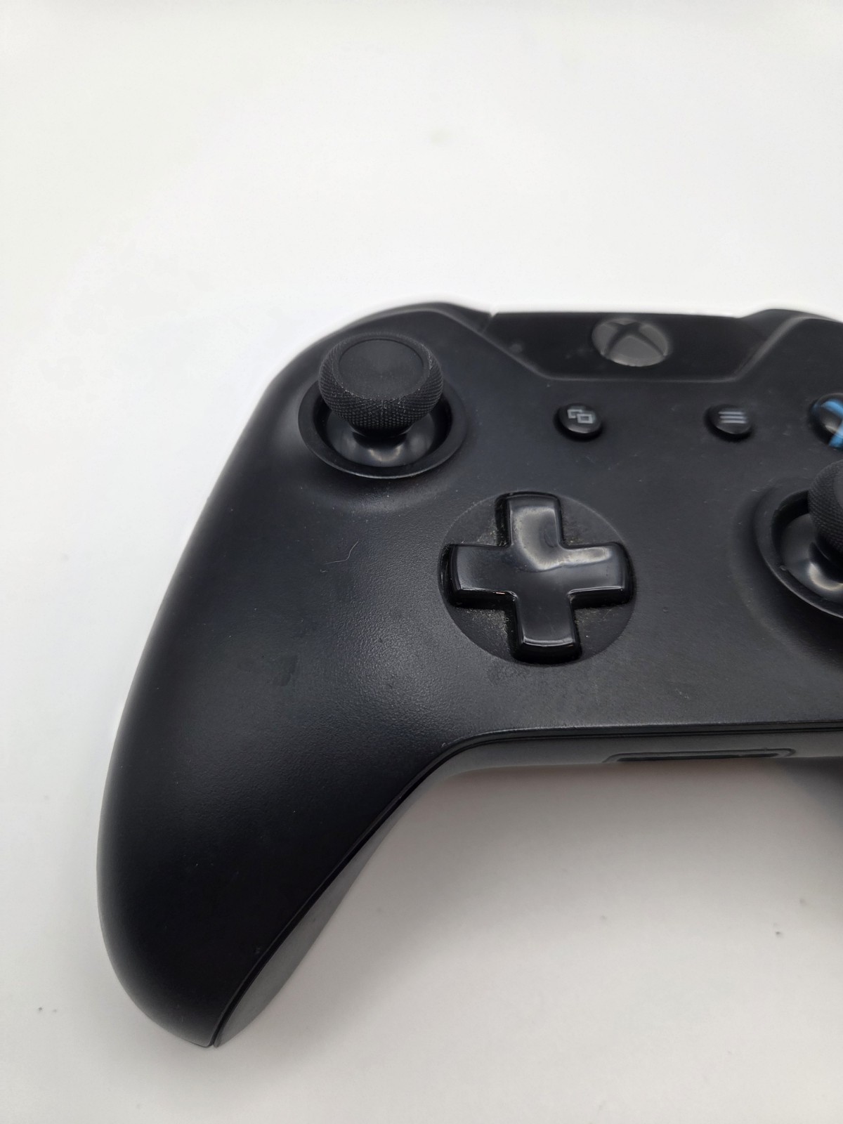 Black Xbox One 1537 Controller – Tested – No Drift – Grey OEM Battery Cover
