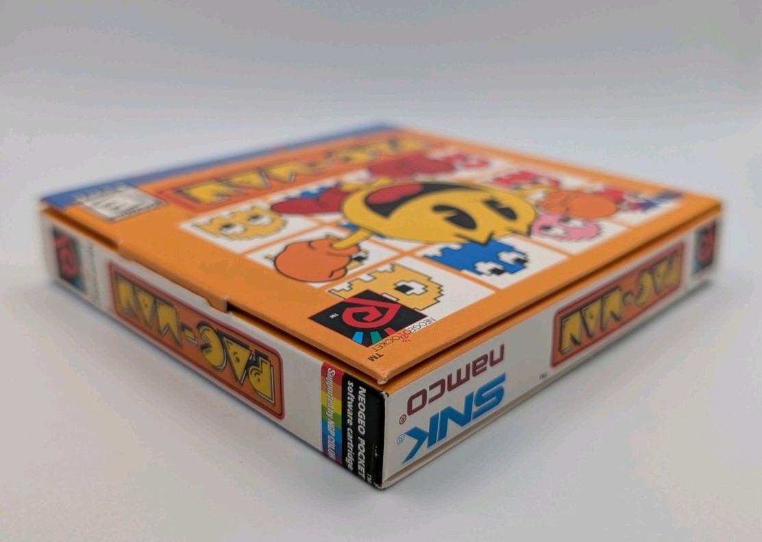 PAC-MAN [Neo Geo Pocket Color NGPC] US CIB w/Sealed 3-Ring Set, NEAR MINT TESTED