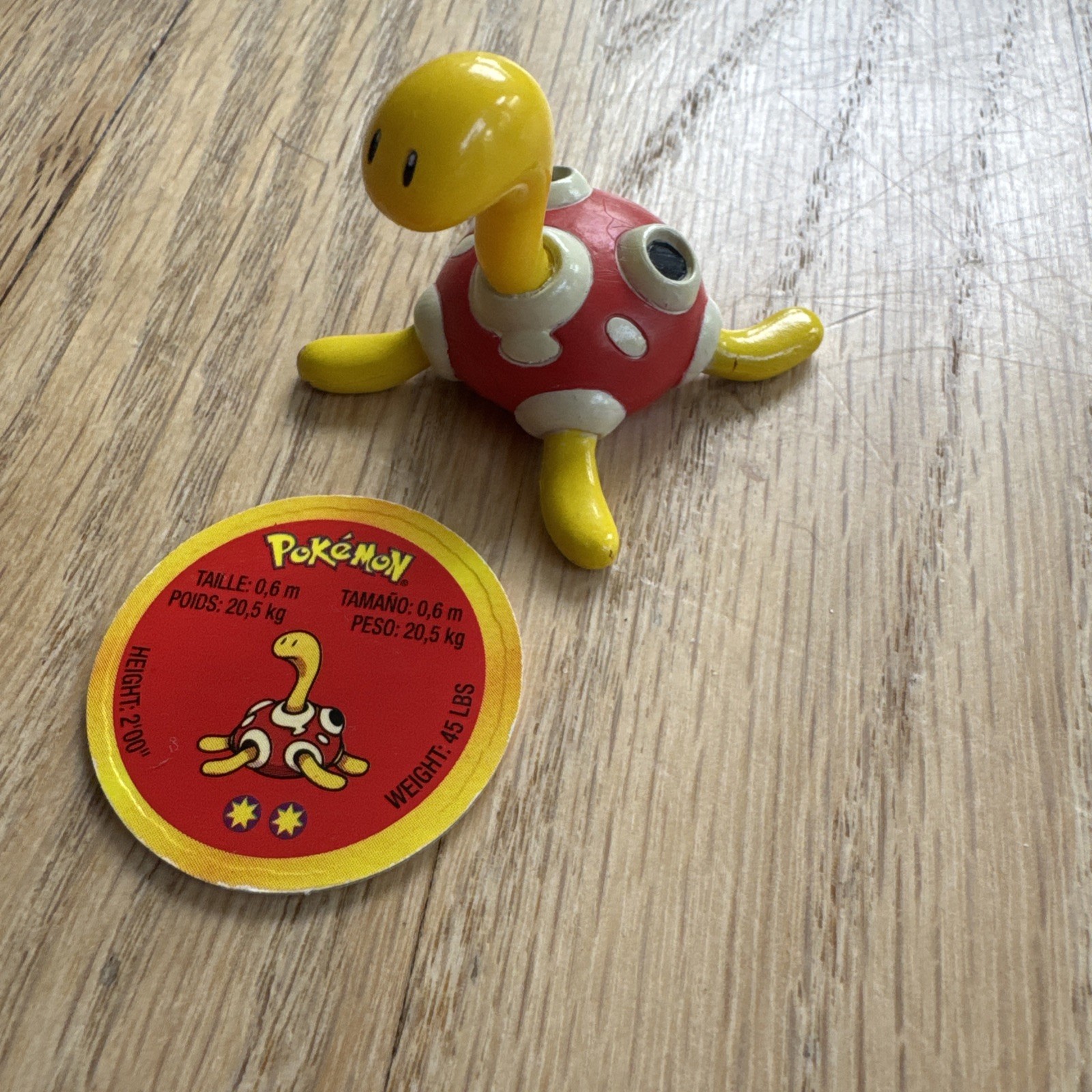Vintage Tomy Pokemon Shuckle Figure with Battle Disc