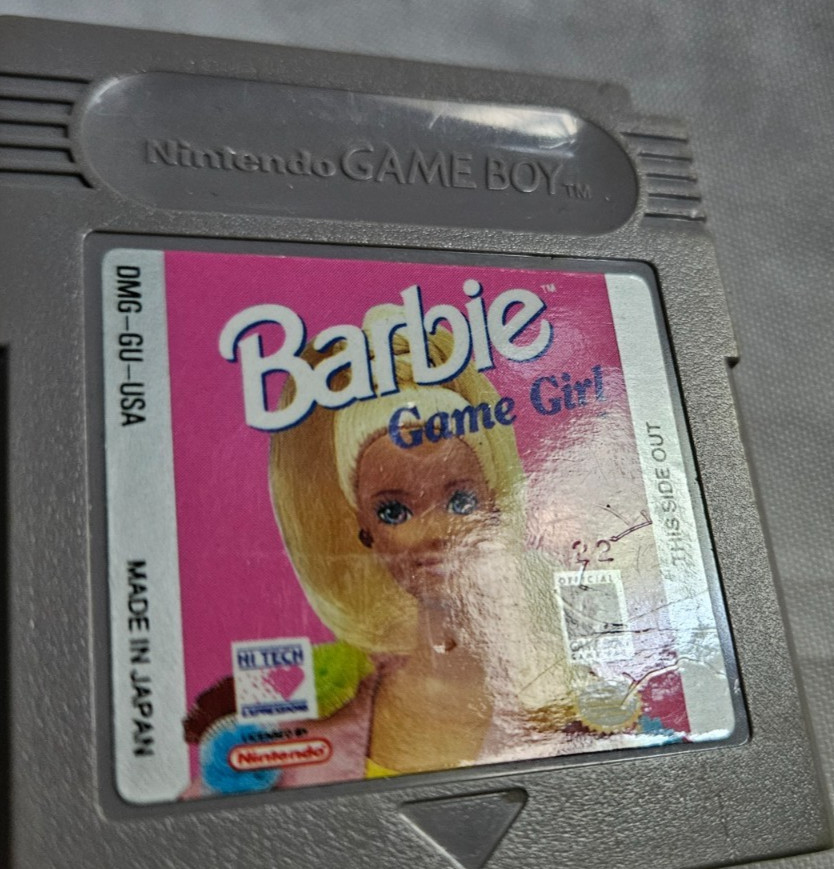 Barbi Game Girl Cartridge Only Authentic Nintendo Game Boy DMG USA 1992 Gameboy