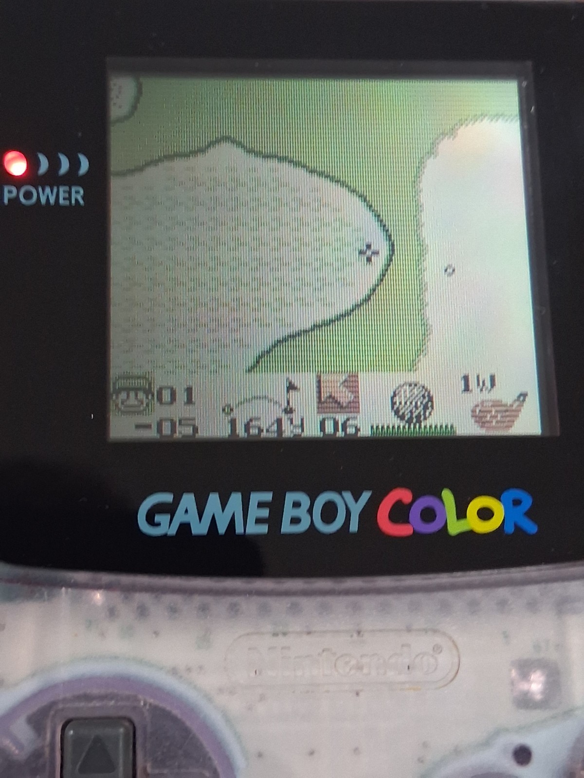 GameBoy Color Atomic Purple Complete In Box Manual CIB W/ GB Golf Cartridge GBC