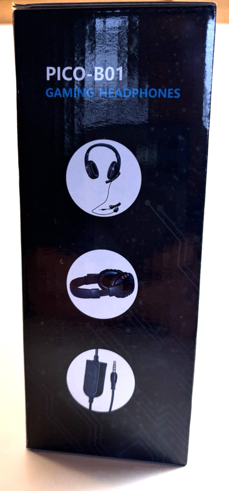 Picozon PICO-B01 Gaming Headphones With Boom Microphone, 3.5 mm Jack, New