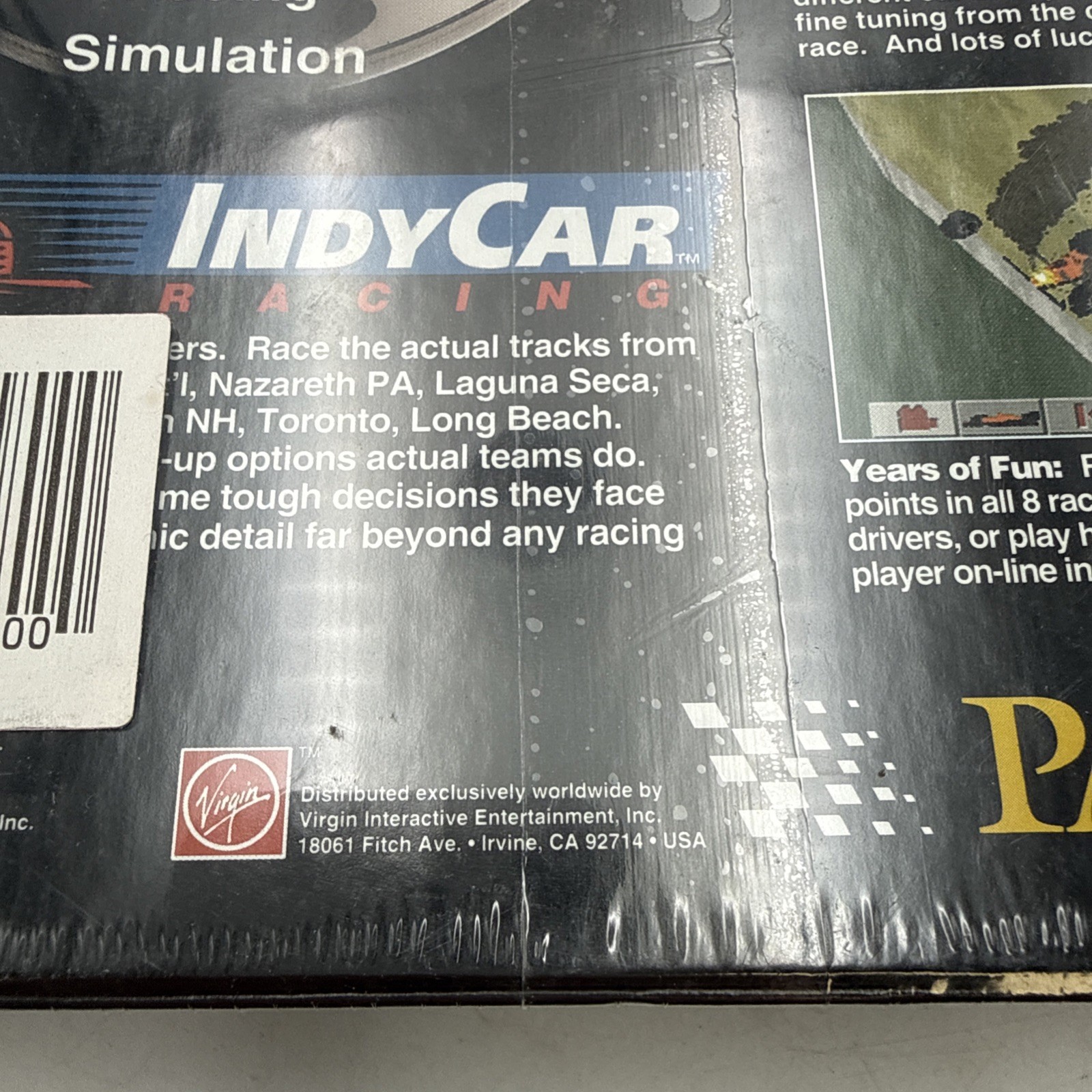 Indy Car Racing PC Game, Papyrus 1993 3.5″ Floppy Disk Big Box BRAND NEW SEALED