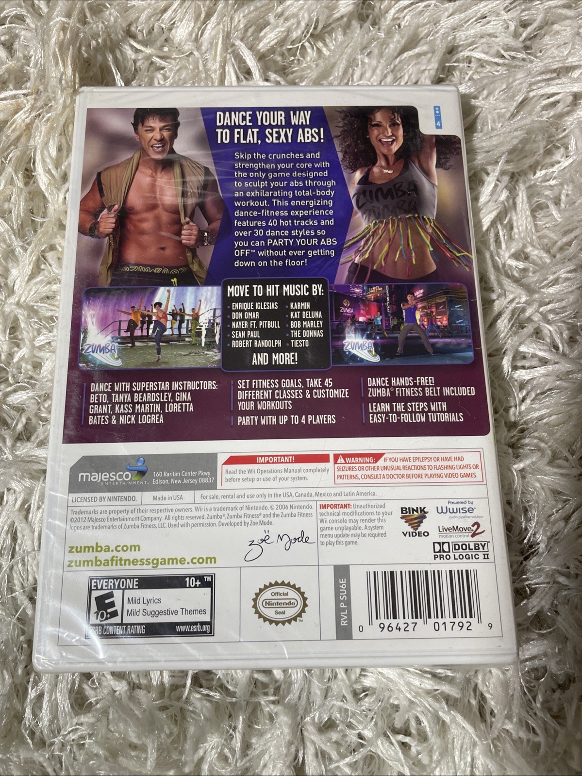 Zumba Fitness Core Nintendo Wii Brand New