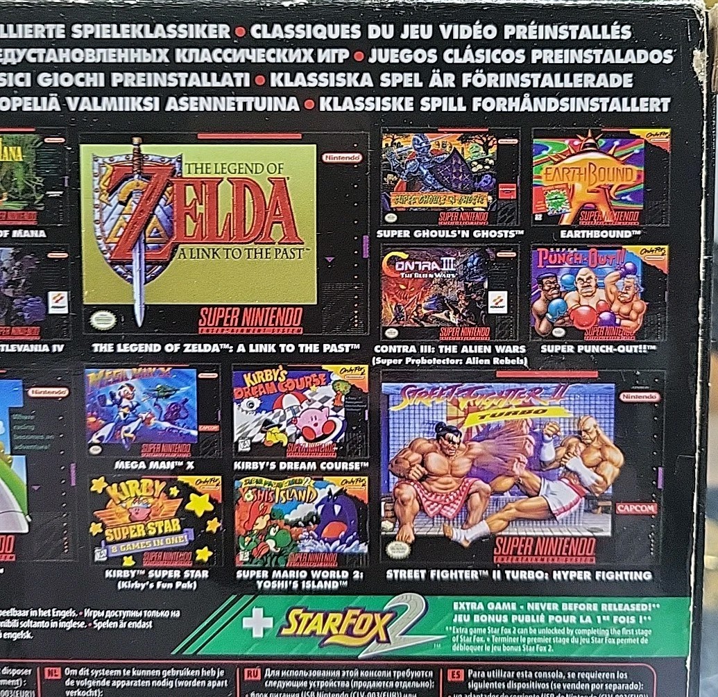 Super Nintendo Entertainment System SNES Classic Mini – PAL Edition 20+1 Games