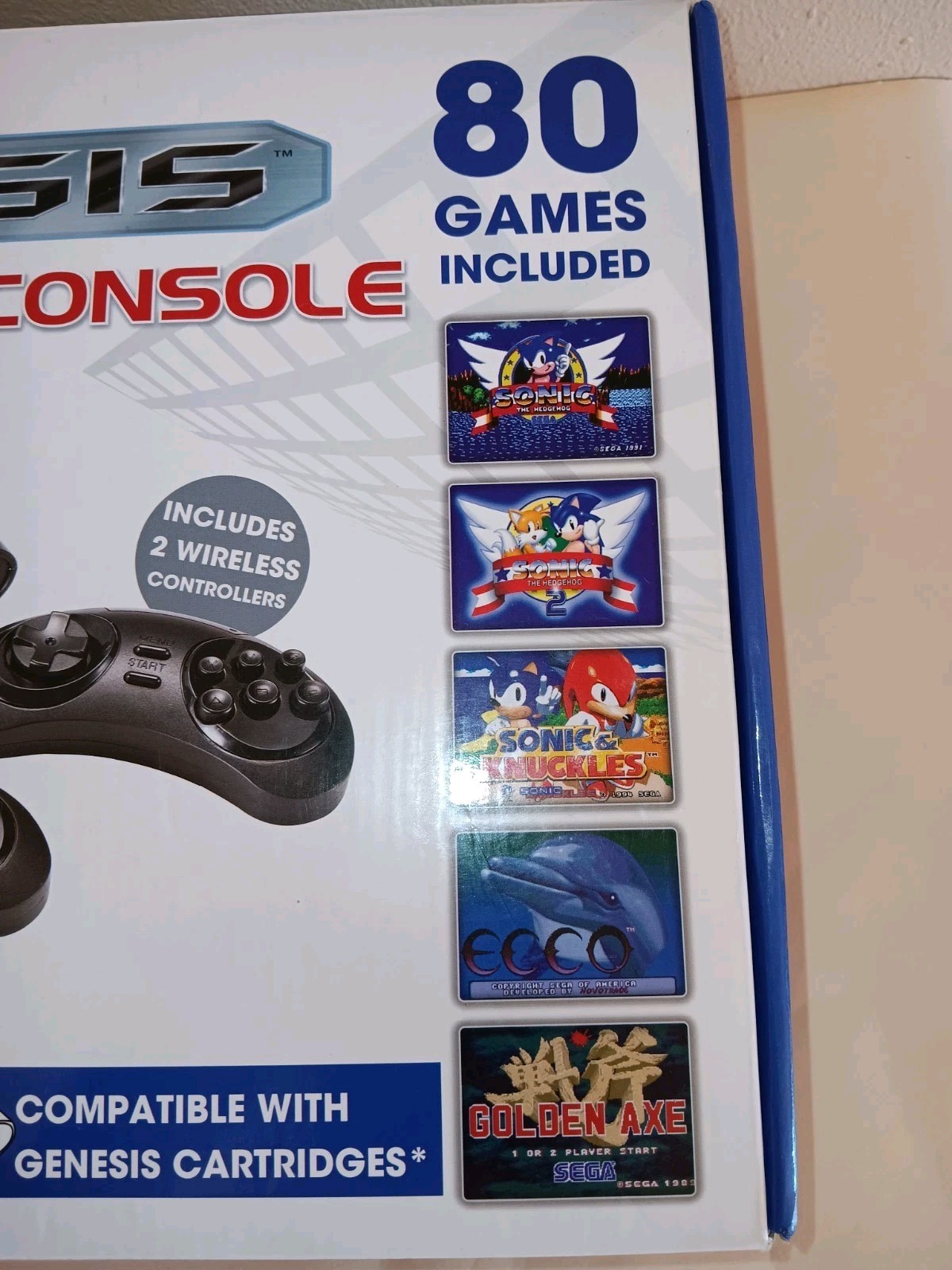 AtGames Sega Genesis Classic Game Console 80 Built-In Games NEW OPEN BOX No Book