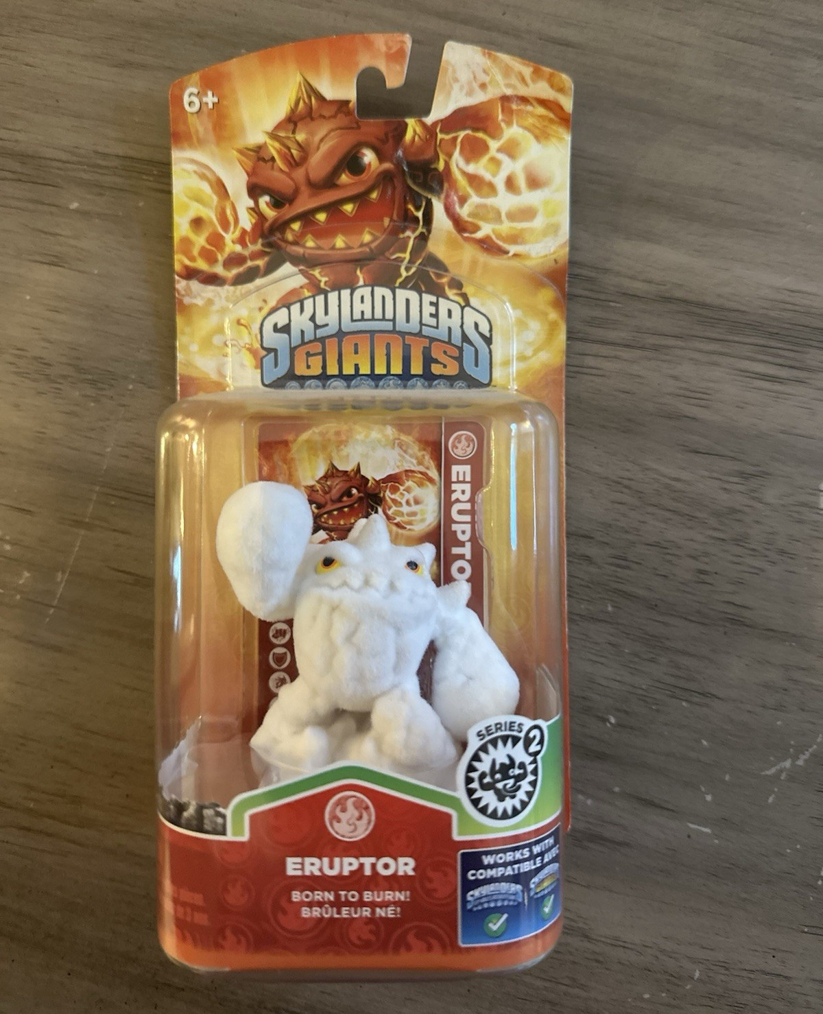 RARE FLOCKED Activision Skylanders Giants Eruptor Series 2 Character Figure 2012