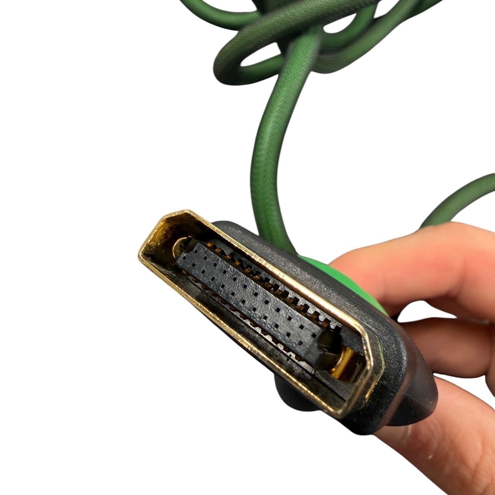 Monster Game Component A/V Cable for Xbox Green Braided Gold Plated High Def