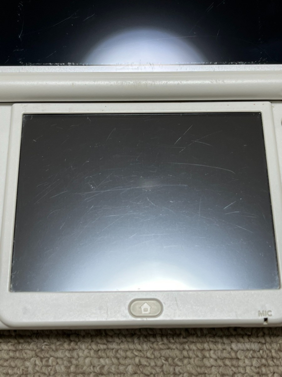 New 3DS LL XL Pearl White Japan Nintendo Console region Japanese B966
