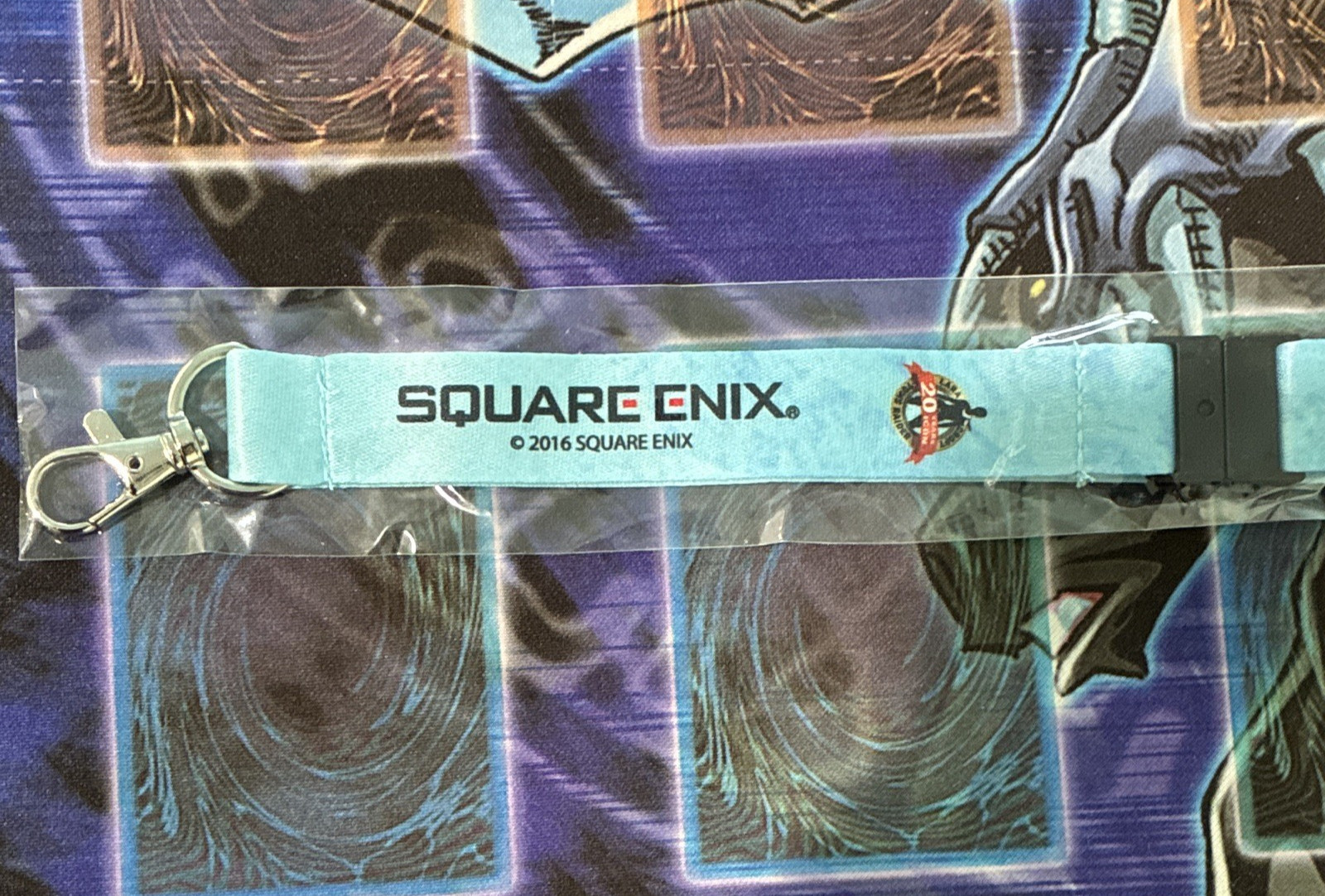 Square Enix Tomb Raider Lara Croft Light Blue Lanyard Key Strap 2016