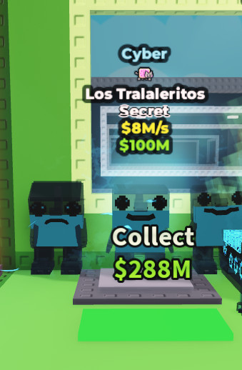 [Steal a brainrot] 8M/S – Cyber Los Tralaleritos (SECRET)